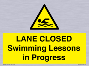 LANE CLOSED Swimming Lessons in Progress